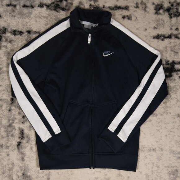 Y2K Nike Navy Tracksuit Jacket - Picture 1 of 7